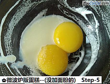 微波炉版蛋糕-做法第五步骤