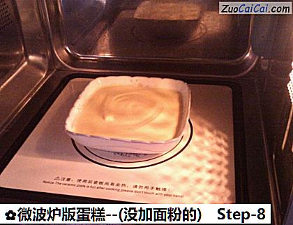 微波炉版蛋糕-做法第八步骤