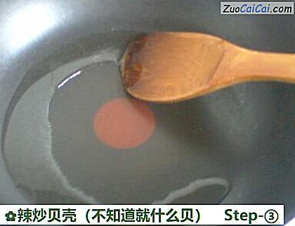 辣炒贝壳做法第三步骤