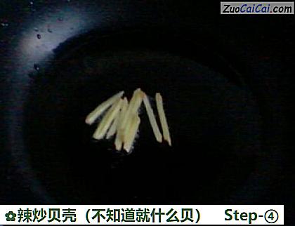 辣炒贝壳做法第四步骤