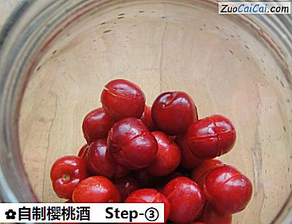 自制樱桃酒做法第三步骤