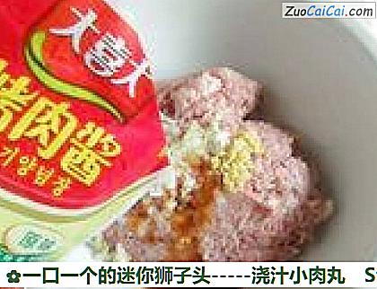 -浇汁小肉丸做法第二步骤