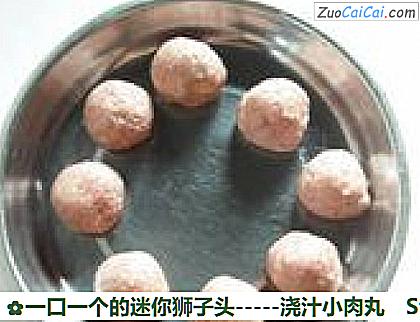 -浇汁小肉丸做法第三步骤