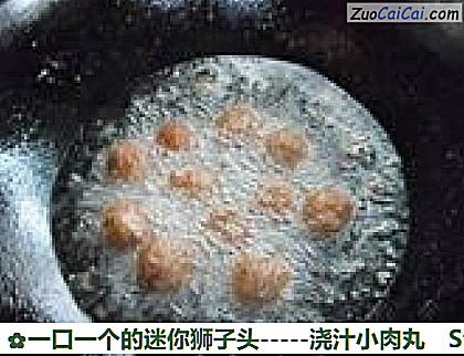 -浇汁小肉丸做法第四步骤