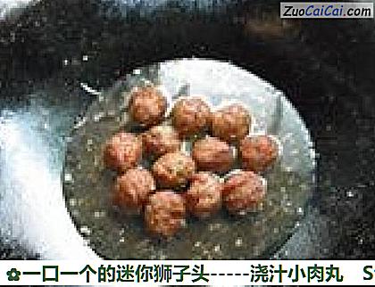 -浇汁小肉丸做法第六步骤
