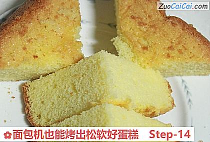 面包机也能烤出松软好蛋糕做法第十四步骤