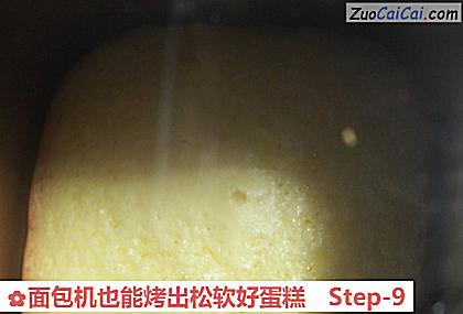 面包机也能烤出松软好蛋糕做法第九步骤