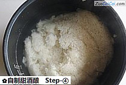 自制甜酒酿做法第四步骤