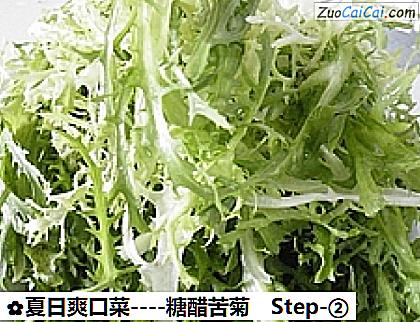 糖醋苦菊做法第二步骤