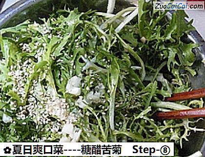 糖醋苦菊做法第八步骤