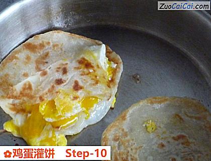鸡蛋灌饼做法第十步骤