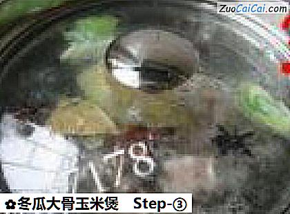 冬瓜大骨玉米煲做法第三步骤