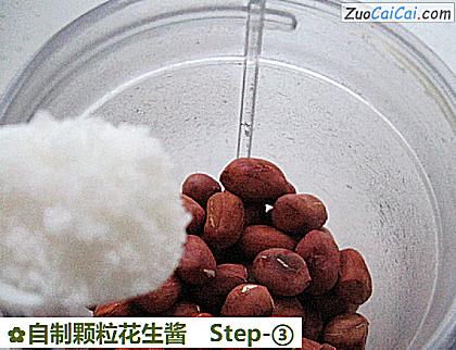 自制颗粒花生酱做法第三步骤