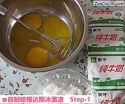 自制哈根达斯冰激凌做法第一步骤