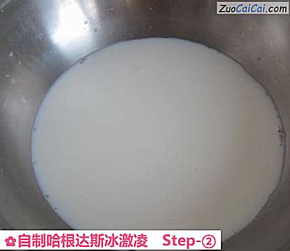 自制哈根达斯冰激凌做法第二步骤