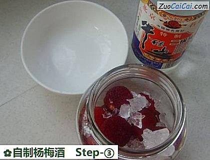自制杨梅酒做法第三步骤