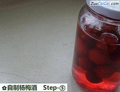 自制杨梅酒做法第五步骤