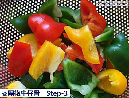 黑椒牛仔骨做法第三步骤
