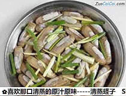 -清蒸蛏子做法第四步骤