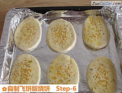 自制飞饼版烧饼做法第六步骤