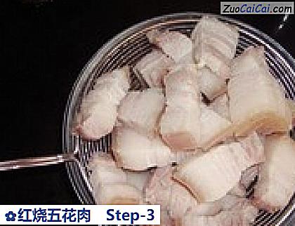红烧五花肉做法第三步骤