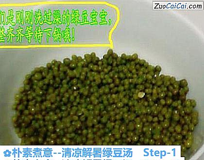 清凉解暑绿豆汤做法第一步骤