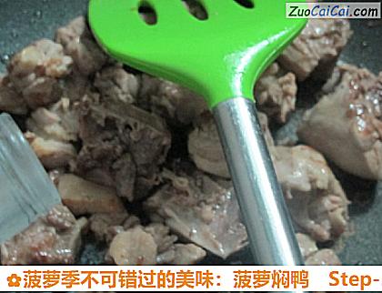 菠萝季不可错过的美味：菠萝焖鸭做法第五步骤
