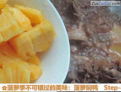 菠萝季不可错过的美味：菠萝焖鸭做法第八步骤