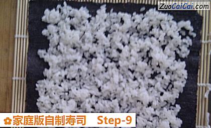 家庭版自制寿司做法第九步骤