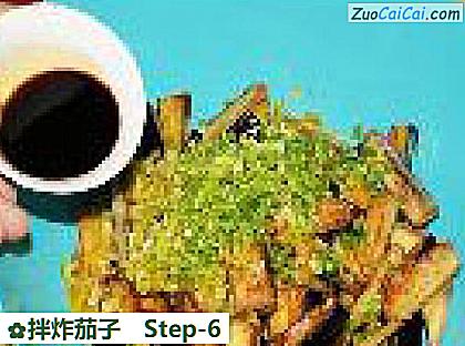 拌炸茄子做法第六步骤
