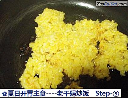 老干妈炒饭做法第五步骤