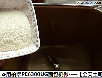 用柏翠PE6300UG面包机做做法第五步骤