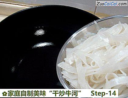 家庭自制美味“干炒牛河”做法第十四步骤
