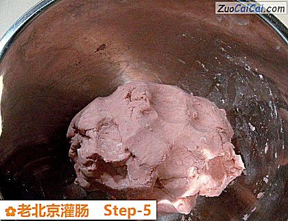 老北京灌肠做法第五步骤