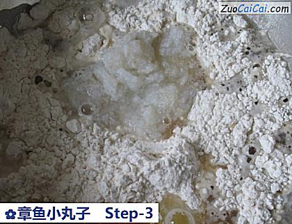 章鱼小丸子做法第三步骤