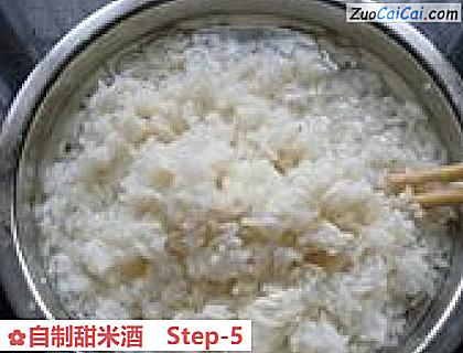 自制甜米酒做法第五步骤