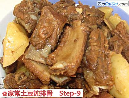 家常土豆炖排骨做法第九步骤