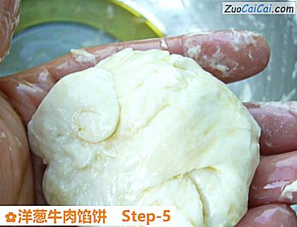 洋葱牛肉馅饼做法第五步骤