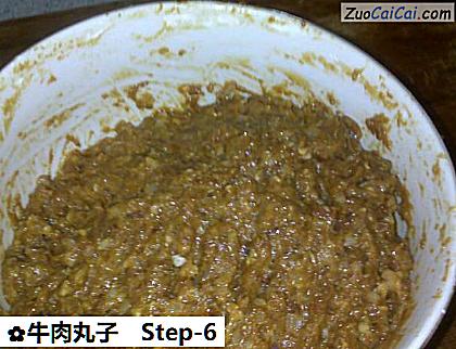 牛肉丸子做法第六步骤