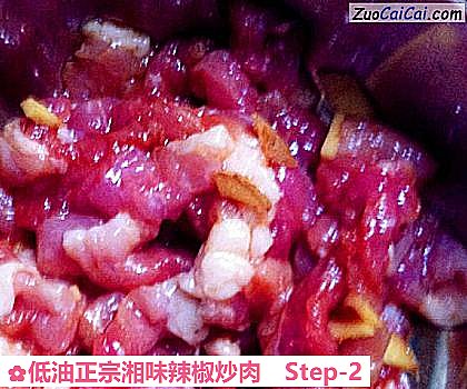 低油正宗湘味辣椒炒肉做法第二步骤