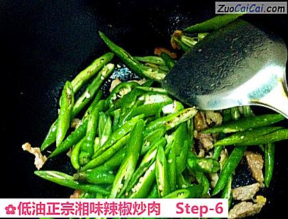 低油正宗湘味辣椒炒肉做法第六步骤