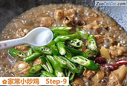 家常小炒鸡做法第九步骤