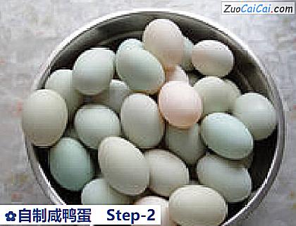 自制咸鸭蛋做法第二步骤