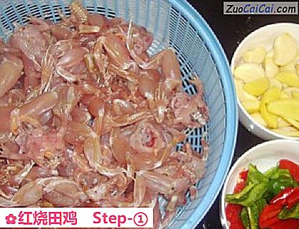 红烧田鸡做法第一步骤