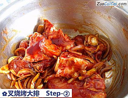 叉烧烤大排做法第二步骤