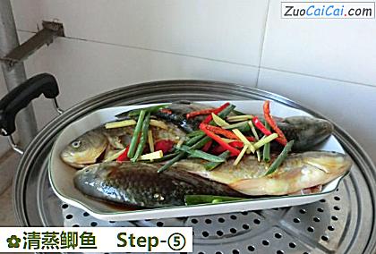 清蒸鲫鱼做法第五步骤