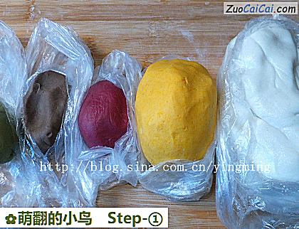 萌翻的小鸟做法第一步骤