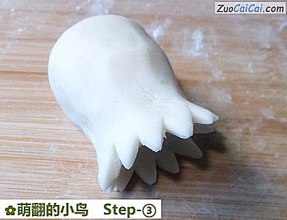 萌翻的小鸟做法第三步骤