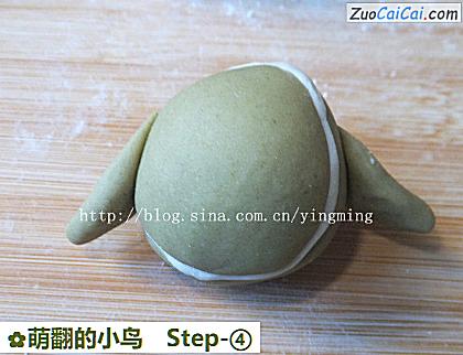 萌翻的小鸟做法第四步骤