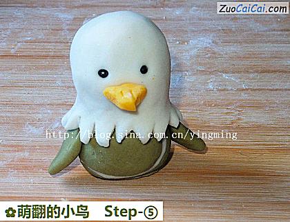 萌翻的小鸟做法第五步骤